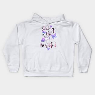 Strong is the new beautiful ingido Kids Hoodie